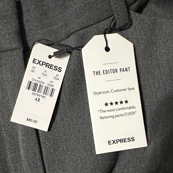 Elegant Dark Gray Women's Pants - Picture 6 of 6